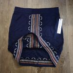 NWT! Tribal Jeans Blue Embroidered Skirt M Size M Photo 4