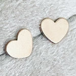 Lulus Flat gold heart earrings Photo 0
