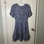 Reiss  Size 4 Short Sleeve Light Blue Printed Floral Dress Photo 11