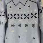 Peruvian 100% baby alpaca.Women's Blue Patterned Sweater Size XL Photo 6