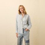 Faherty Laguna Linen Relaxed Shirt - Ocean Lucy Stripe Photo 1