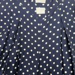 Joseph Ribkoff Vtg  Sz 4 Jumpsuit Sailor Navy Polka Dot Wide Leg Pleated Nautical Photo 7