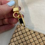 Whiting & Davis  beige mesh zip closure convertible crossbody bag Photo 5