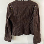 Laundry by Shelli Segal Women’s Laundry Shelli Segal Brown Lightweight Studded Cotton Jacket Blazer sz 0 Photo 1