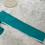 Etro Milano Women’s Wide Leg Pants Mid Rise Velvet Green Retro 90s Size 27 Photo 14