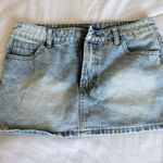 Low rise denim skirt Blue Photo 0
