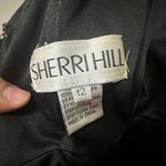 Sherri Hill Homecoming Black Deep V Neck Short Dress with Beading Photo 7
