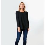 Pomander Place NWT Tuckernuck Bedford Top XXL Black Long Sleeve Dressy Photo 12