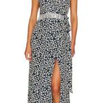 Natalie Martin ππ Kate Maxi Wrap Dress Pomegranate Print Indigo Blue Medium NWT Photo 3