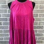 Free People Right On Time Tunic Tank Women Pink Oversize Top Size XS Photo 1