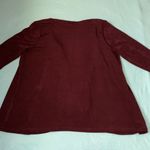 Chico's CHICO’S set TRAVELERS cardigan and no tummy pull on pants burgundy NEW size 12 Photo 1