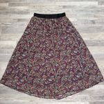 LuLaRoe  multicolor paisley maxi skirt wide elastic waist size XL P41 Photo 0