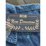 New Direction  Size M Denim Jacket Shirt Snowman Winter Theme NWT button down Photo 7