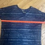 Suzy Shier  blue and silver top size large Photo 2