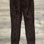 Inc international Concepts Brown Snakeskin Full Length Leggings Size 6 Photo 2