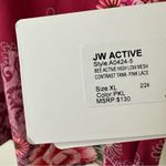 Johnny Was  Pink Lace Bee Active High Low Mesh Contrast Top, Size Extra Large Photo 8