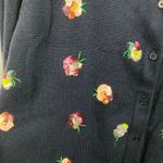 Talbots  Navy Blue Sequin Floral Crewneck Cardigan Sz.XL NWT Photo 7