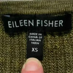 Eileen Fisher 100% Merino Wool Olive Green Open Cardigan Size XS Photo 2