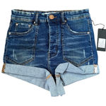 One Teaspoon Lovers Distressed Low Waist Button Fly Jean Shorts - Size 26 - NWT Photo 0