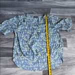 West Kei  Blue and Yellow Floral Blouse Photo 6
