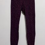 Lululemon  Align High Rise Burgundy Print Leggings. Size 4. EUC Photo 2