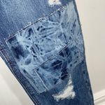 Old Navy jeans boyfriend Adele distressed patchwork tie dye size 0 stretch Photo 2