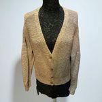 SO  Tan Cardigan Sweater with Textured Knit Photo 0
