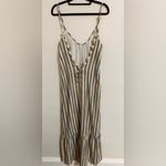 NWT Adriana Degreas Golden Age Straps Maxi Dress Small Yellow Photo 3