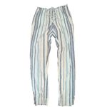 BeachLunchLounge  Women’s Striped Joggers in Blue and Cream Photo 1