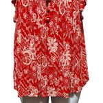 Angie Y2K Women Cropped Babydoll Top S Floral Beachy Cottagecore Boho Peasant Photo 6