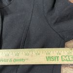 J.Crew Size 2 Wool Blend Black Womens Leather Button Ruffle Equestrian Jacket Photo 4