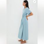Tuckernuck  Pomander Place Clarissa Belted Jersey Maxi Dress Slate Blue Medium Photo 2