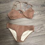 Xhilaration Brown Crocodile Print Women's Bikini 2 Piece M NWOT Photo 0