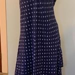 CHARLIE B Navy Blue Polka Dot Gauzy Cotton Sleeveless Dress Sundress Women’s XL Photo 0