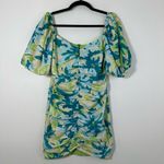 Revolve Seven Wonders Ashlyn Mini Dress Teal Floral Size 6 NWT Blue Photo 2
