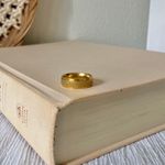 American Vintage Vintage “Gilda” Gold Glitter Ring Stacking 5.5 Classic Femme Glam Photo 4