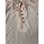 Matilda Jane  Blush Swiss Dot Sheer Mae Blouse Size S Photo 7