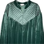 Vintage CW Classics Velvet Zip Green Robe‎ Size 4X Photo 4