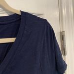 J.Crew NWOT  Size M Navy Blue Vintage Cotton Short Sleeve V Neck Tee Shirt Photo 4