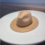 Anthropologie NWT  Stylish Tan Fedora Hat Photo 6