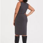 Torrid  Charcoal gray jersey tie front shift dress women’s plus size 1X Photo 1