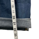 NYDJ  Size 0 Denim Sylvia Boyfriend Long‎ Roll Cuff Shorts Photo 6