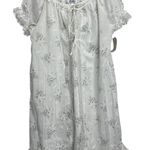 Vintage Ballet Peignoir Set Size M White Floral Cotton Blend Robe Gown Short New Size M Photo 0