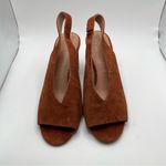 Madewell  The Alana Slingback Sandal Maple Syrup Suede size 6.5 Photo 2