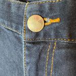 Armani Exchange  Dark Wash Skinny Jeans with Gold Stitching Size 2‎ Photo 3