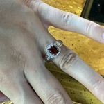 Natural Madeira Citrine Sterling Silver Ring Size 7.75 Photo 3