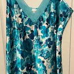 Liz Claiborne  vintage blue flower print nightgown in large Photo 0