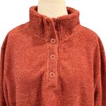 Eddie Bauer  Fleece Button Pullover Rust Terracotta Size XXL Photo 3