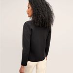 MM.LaFleur  black open cardigan woolf jardigan Photo 5