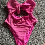 Dillard's Pink One Piece Bathing Suit  Photo 0